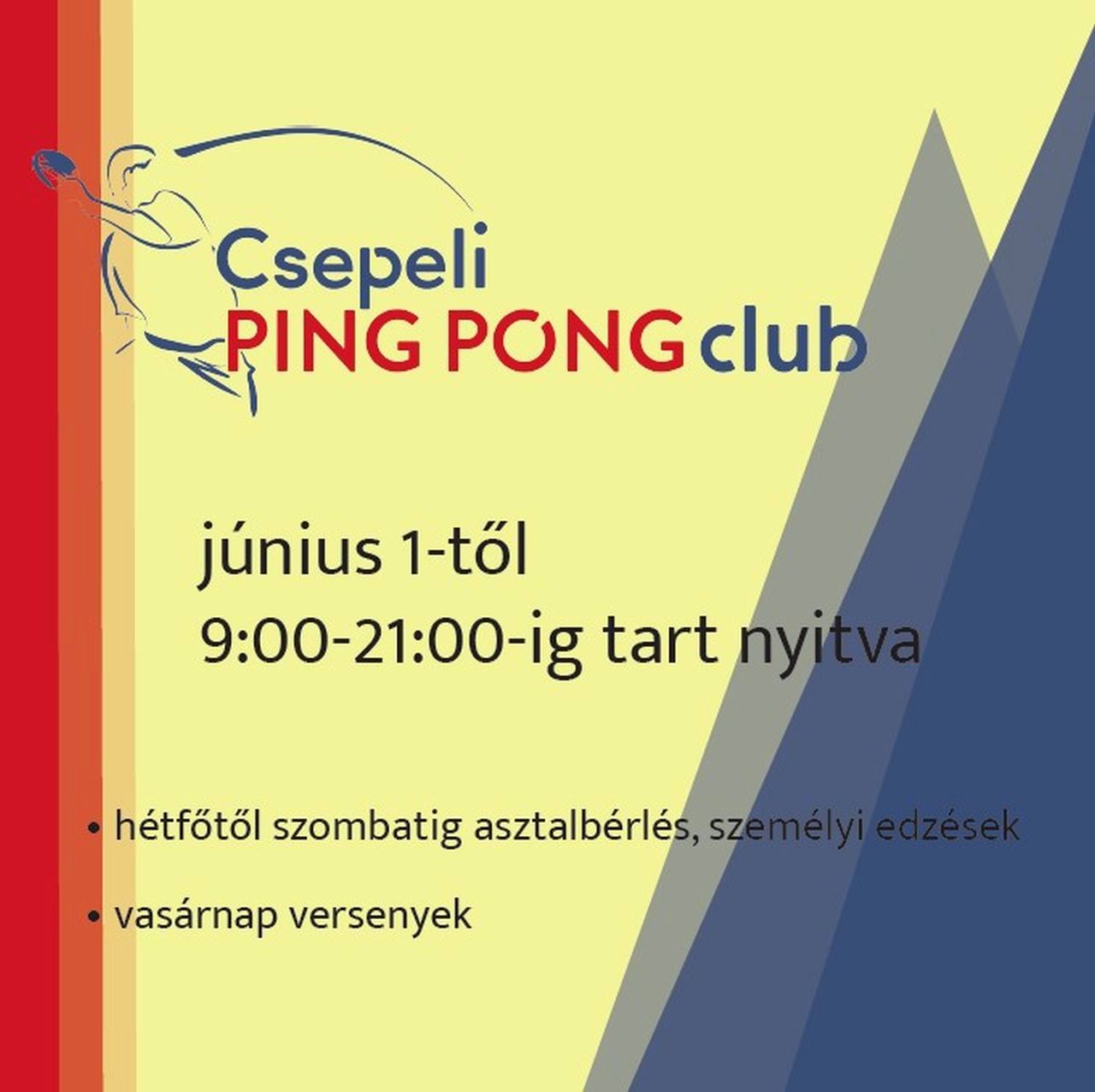 Csepeli Pingpong Club j nyitvatarts 2606